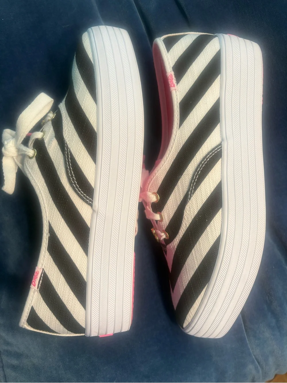 Barbie💕  Women's Cevron Striped Ked’s Canvas Sneaker